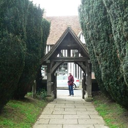The lych-gate at the Chiddingstone church.