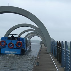 Looking along the top level canal.