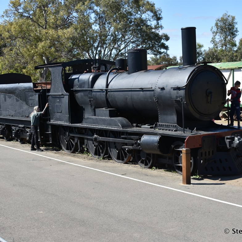 Old Steam Train at Murray Bridge Wharf