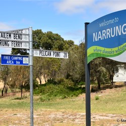 Entering Narrung