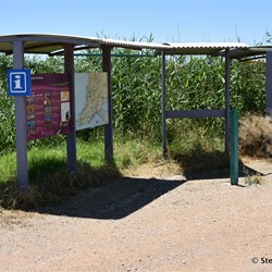 Information booth at the ferry site