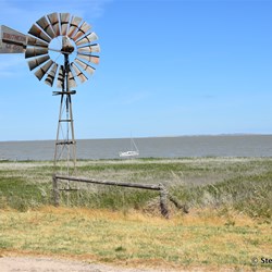 Looking out to Lake Alexandrina before Milang