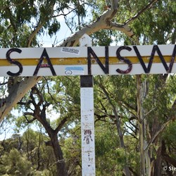 The South Australia - New South Wales Marker is very easy to see