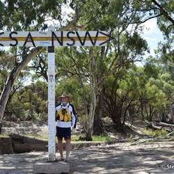 Stephen by the Border Marker