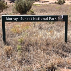 National Park Boundary Sign
