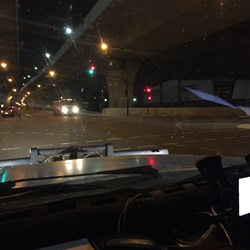 Rolling in to Adelaide sans gear stick