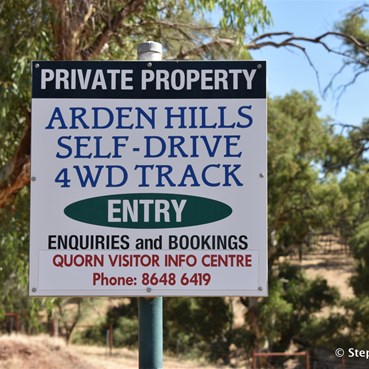 Starting point for the Arden Hills Self Drive 4X4 Track