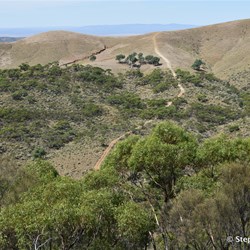 Distant views of the track that we will follow