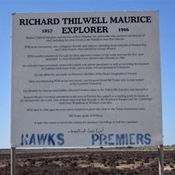 The sign about Yalata Homestead Ruins