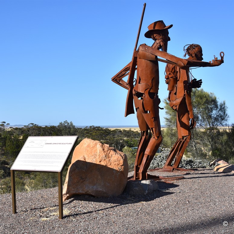 Eyre Memorial overlooking Kimba