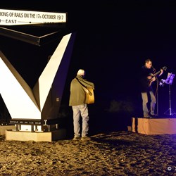 Then it was Leon's turn to take to the stage