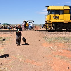 Looking south to the Southern Monument