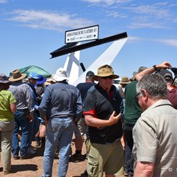 Some of the crowd after the ceremony 