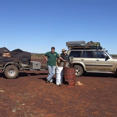 The Len Beadell Marker on the Talawana