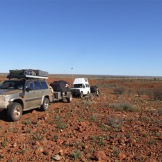 The rocky back road into Rudall