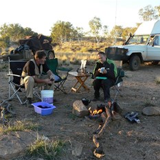 A blokes work is never done...picking a patch and doing the washing!