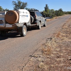 There were now several sections of bitumen on the Duncan Road