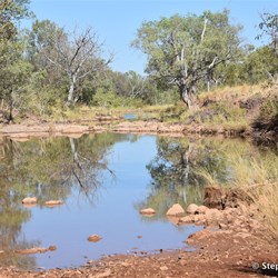 One of the last creek crossing on the Duncan Road