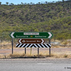 The final junction for the Duncan Road at the Victoria Highway