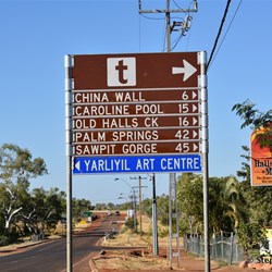 Just follow this sign to start your journey