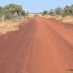 The lower section on the run north is still wide....but soon changes
