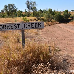 The first major creek crossing - the Forrest Creek