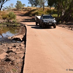 The causeway over the Forrest Creek