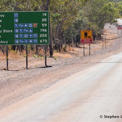 The start on the Central Arnhem Highway