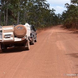 Good road conditions on the Central Arnhem Highway