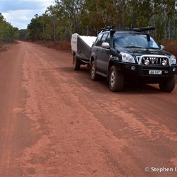 The road here was again as good as bitumen 
