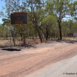 The start on the Central Arnhem Highway