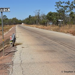 The main road over the Roper Creek