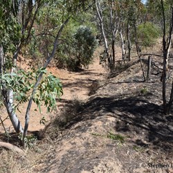 The Roper Creek is dry late in the dry season