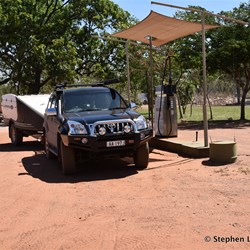 The first official fuel stop on the Central Arnhem Highway at Mainoru Store