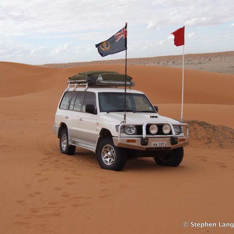 There were not any tracks on top of Big Red at the end of the trip