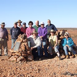 Group photo on top of The Twins