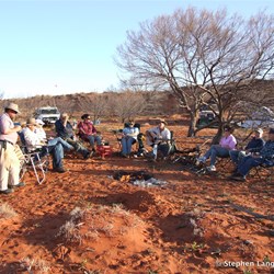 Our first camp in no mans land and from now on the only way out would have been down the swales to the French Line