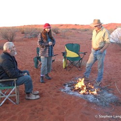 Contemplating what will be in store when we leave camp to start our way towards Geosurvey Hill