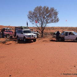 This small claypan is not on the maps - it contained lots of Aboriginal Stone chippings and a grinding stone  