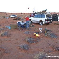 Another remote camp, but this time in a nice clear swale