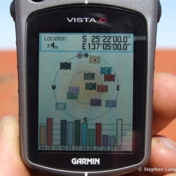 These are the coordinates for the Geographical Centre of the Simpson Desert