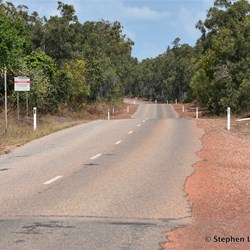 The main road heading to Drimmie Head