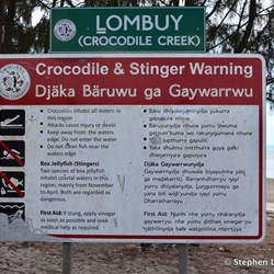 Warning Sign at Crocodile Creek