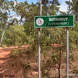 Track out to the Latram River