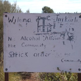 The Tjirrkarli turnoff