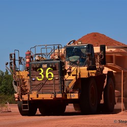240 tons of raw bauxite on its way into Weipa 