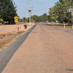 The main street in Mapoon