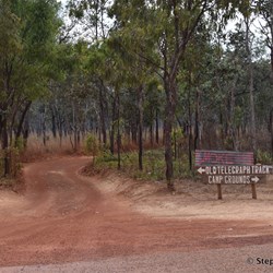 The official start of the Old Telegraph Track at Bramwell Junction