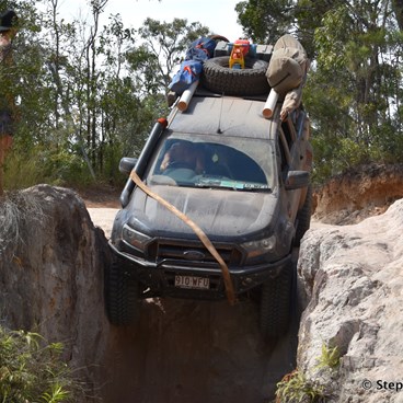 This tricked up Ranger was stuck on the ledge and going no where