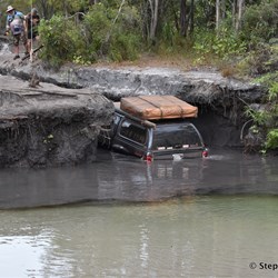 This is a drowned near new DMax - check the water depth on his back tailgate 